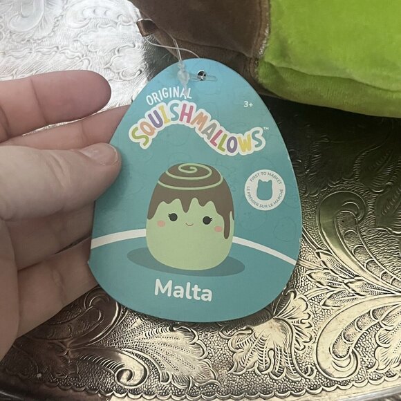 Squishmallows Malta the Matcha Green Tea Cinnamon Roll Plush‎ Stuffed Animal - Picture 8 of 8